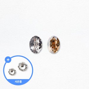 스와로브스키 4120 오벌 팬시 V컷 2개입 (6x8mm) 스톤 파츠