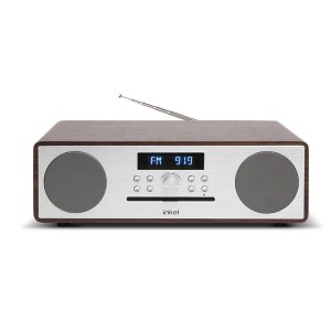인켈 IK-A370CD 블루투스 오디오 CD플레이어 FM 라디오 월넛