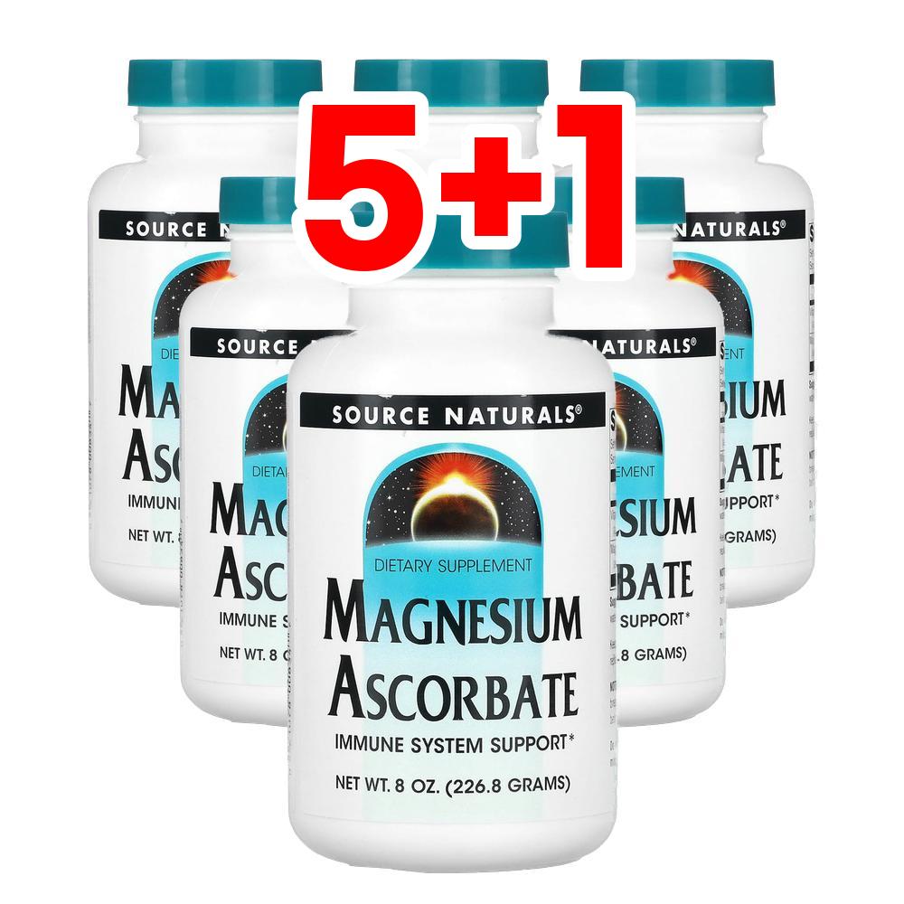 [5+1] 소스내츄럴스 <b>마그네슘 아스코르베이트</b> 226.8g