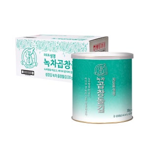 [성경김본사] 지도표 녹차 곱창 프리미엄 캔김 30g, 20개