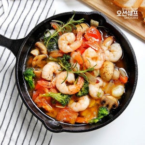 오션쉐프 감바스 알 아히요 밀키트 새우 요리 냉동 간편식 280g, 5개