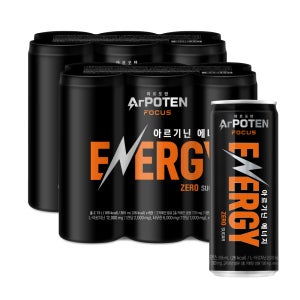 아르포텐 포커스 에너지음료 에너지드링크 파인애플 앤 오렌지, 355ml, 12개