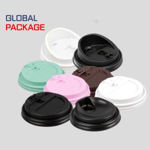 90mm (12/16온스) 1000개 롱개폐형 개폐 타공 종이컵 뚜껑 핫컵 리드 테이크아웃