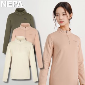 네파 반집업 긴팔티 폴라텍 여성 간절기 스판 흡습속건 아웃도어 활동복 등산긴팔티