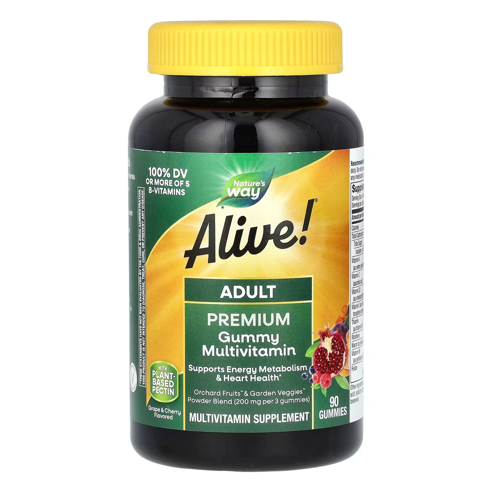 네이쳐스웨이 <b>얼라이브 어덜트</b> 프리미엄<b>구미 멀티비타민</b> 그레이프 앤 체리 90<b>구미</b>