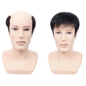 O형가발 남성정수리 커버헤어 인모스타일 헤어커버