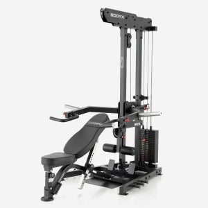 바디엑스 특허출원 레버리지 올인원 LA9(벤치포함) 멀티짐 랫풀다운 로우 홈짐 베란다짐