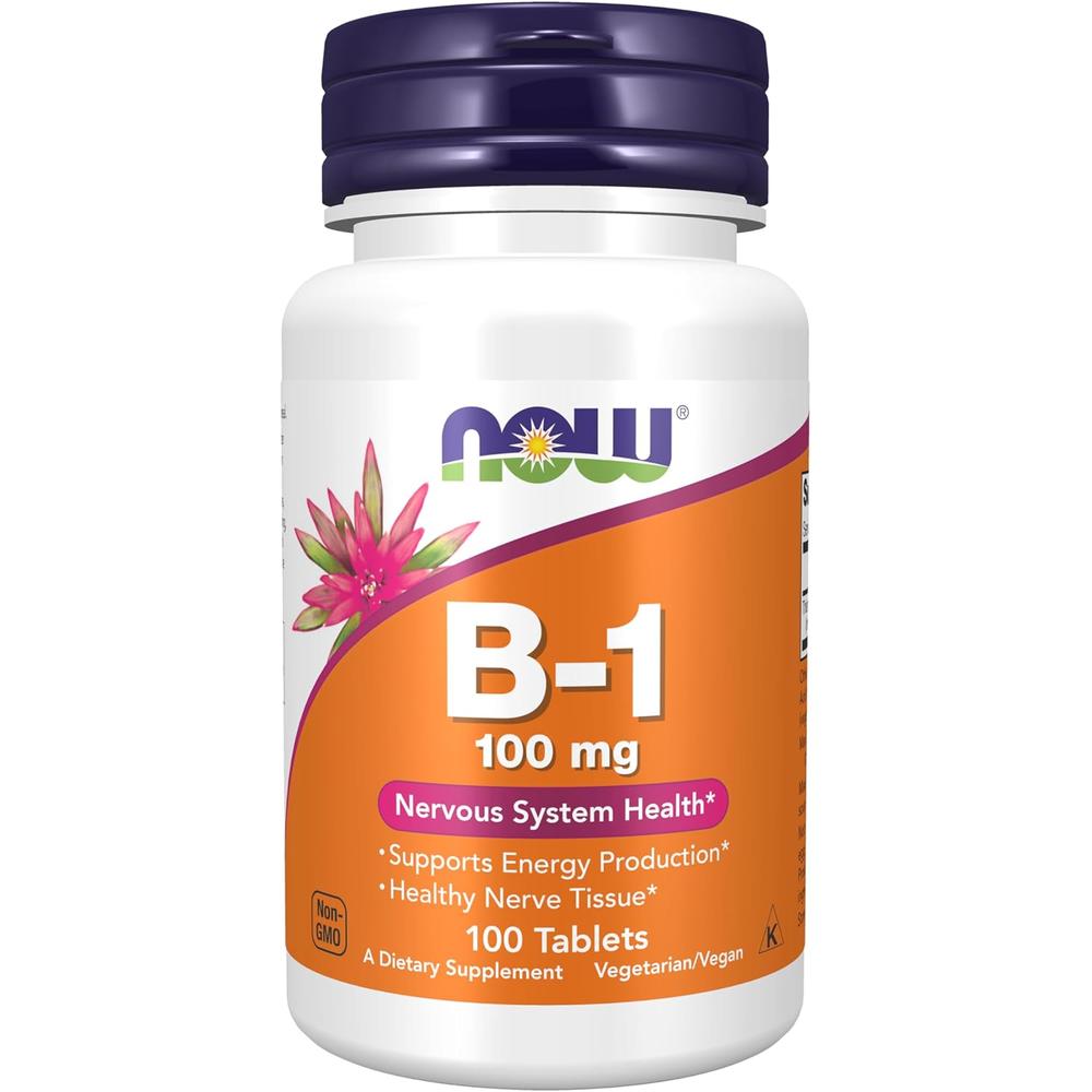 NOW Foods 나우푸드 <b>비타민B1100mg</b> 100정 4팩