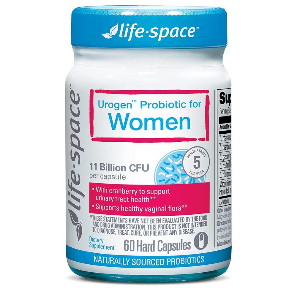 Life Space 라이프스페이스 크랜베리 Urogen <b>프로바이오틱스 포 우먼</b> 60캡슐