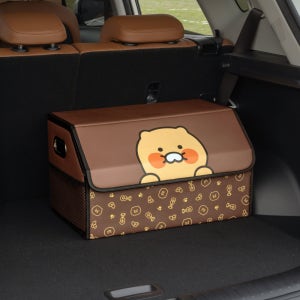 [슈퍼적립]카카오프렌즈 춘식이 클리어 차량용 트렁크 보관함 트렁크 정리함 대용량 접이식 보관함 (대형)