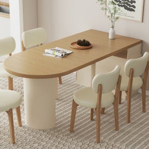 DIPYLON 반원형 확장형 테이블 식탁 사무실 거실 A