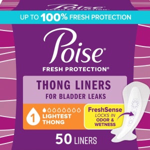 포이즈 요실금 팬티라이너 티팬티용 라이너 Poise 초슬림 Size1 티팬티, 50개입, 1팩