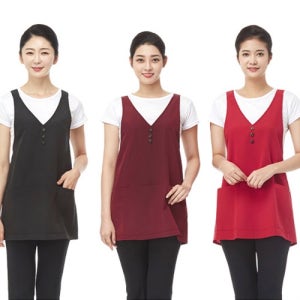 라인 유니폼 포그니 맵시 미니 유니폼 앞치마 (LN 6041,LN 6042,LN 6043) 미용실 가운