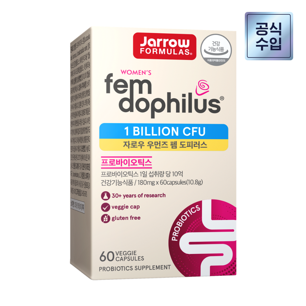 국내발송 자로우 펨 도피러스 60캡슐 10억 여성 질유산균 팸 도필러스 재로우 임산부 변비