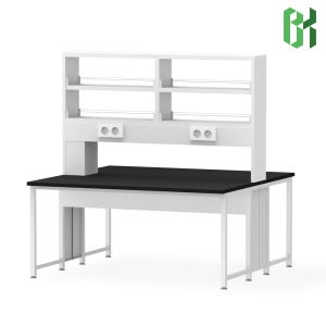 중앙실험대 선반형 실험실책상 NK실험대 / 1500x1500x1800mm(NK-C1515)