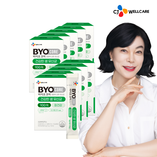 CJ 바이오코어 건강한 생유산균 100억 보장 고함량유산균 분말형 30포, 10개