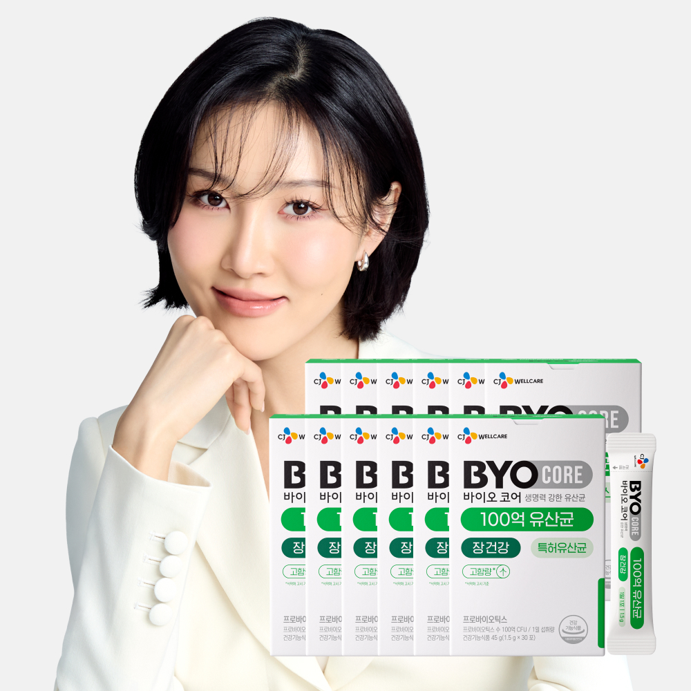 CJ 바이오코어 건강한 생유산균 100억 보장 고함량유산균 분말형 30포, 10개