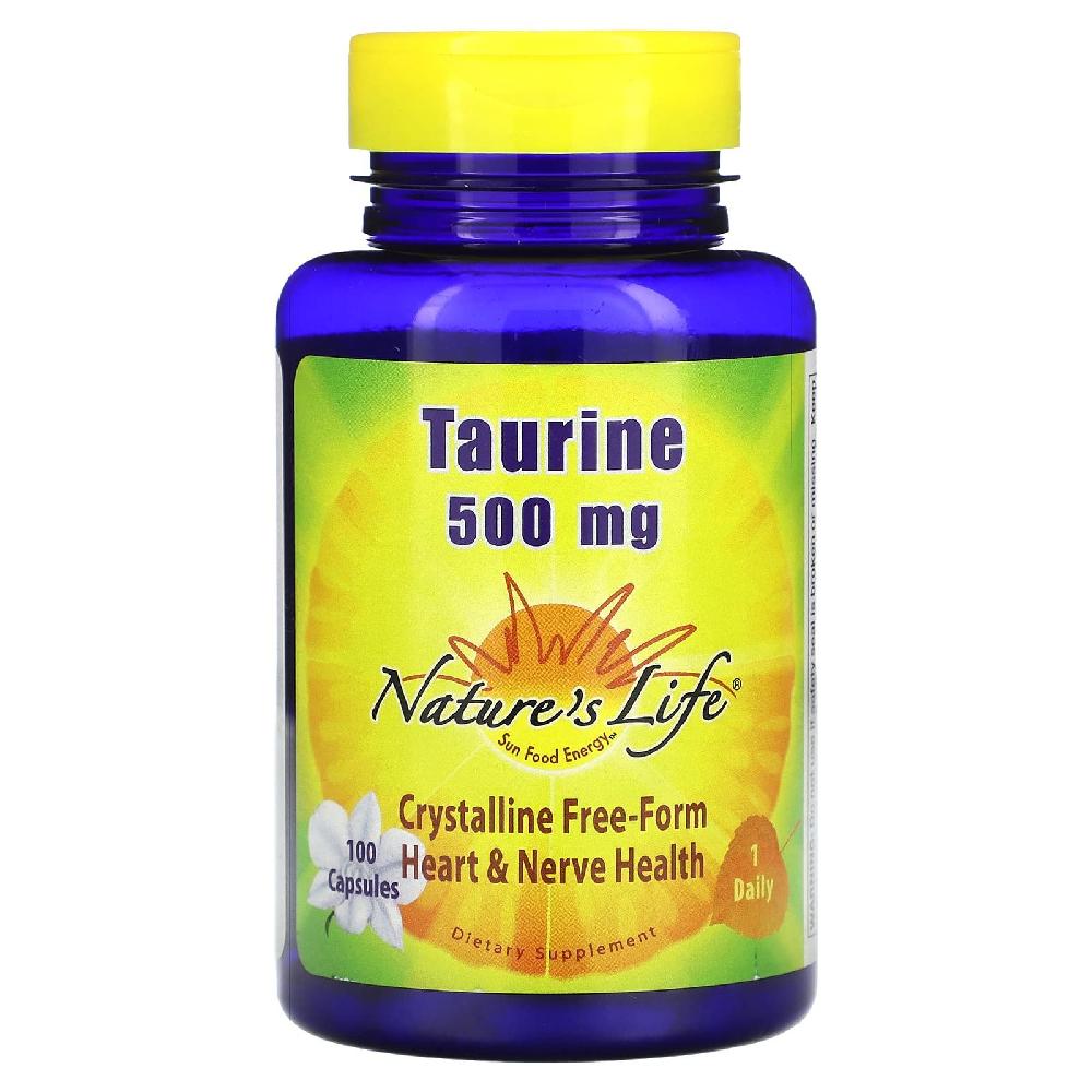 <b>네이처스라이프</b> 타우린 500mg Taurine 캡슐 100정