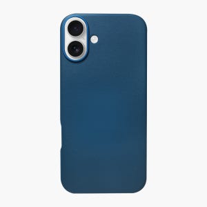 아이폰16 시리즈 도어락 맥세이프 자석 핸드폰 가죽 케이스 RFID 블루, 아이폰 16 플러스