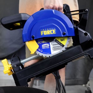 스틸포스 185mm 금속절단기 속도조절 금속 비철 스테인리스 절삭 TH-SC185