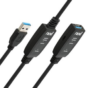 USB 3.0 연장선 리피터 연결선 10M 케이블 C타입 전원 포트 지원 NX1301