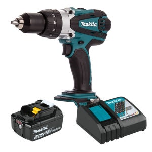 마끼다 DHP458RT1 충전 해머드릴 18V 5.0Ah 배터리 1개 세트