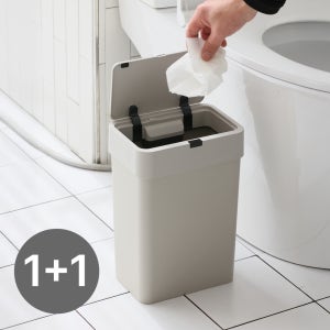 신일 센서 휴지통 주방 냄새차단 자동 쓰레기통 15L+9L 세트 SLTB-15W+9W