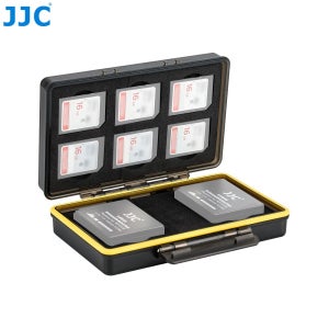 JJC 후지 X100VI X-E5 X-T50 NP-W126S 배터리 2개 보관 SD 카드 수납 케이스 BC-3NPW126