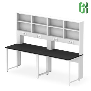 벽면실험대 선반형 실험실책상 NK실험대 /1500x750x1800mm 2ea(NK-C1575-2)