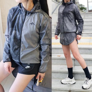 나이키 여성 크롭 초경량 방수 패커블 바람막이 러닝 마라톤 등산 자켓