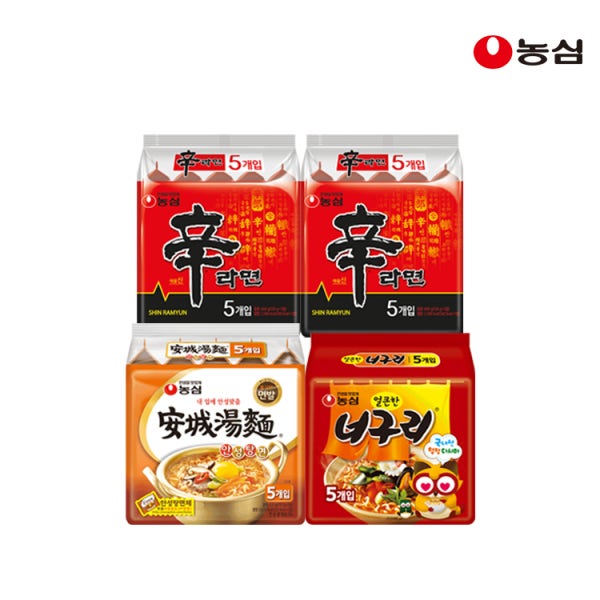 농심 신라면10p 안성탕면5p 너구리5p 20개