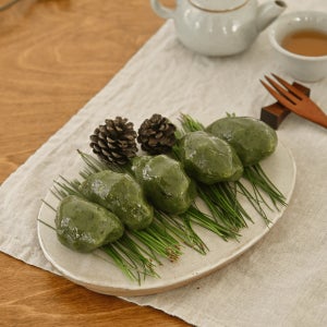 녹두 모시송편 모시떡 아침 대용 식사 냉동떡 1kg