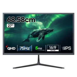 글로벌전자 SG27QHD SLIM 사무용 QHD 모니터 68~69cm(27인치)