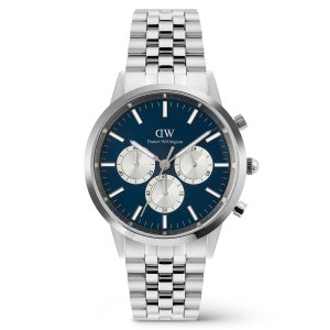 [다니엘 웰링턴] ICONIC CHRONOGRAPH LINK 청판 크로노그래프 클래식 메탈시계