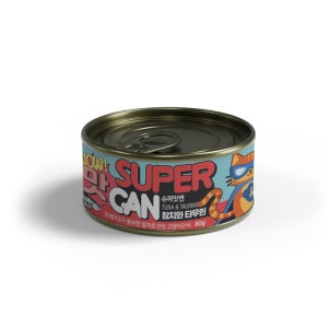 슈퍼맛캔 길고양이 습식간식캔 참치 타우린, 80g, 1개