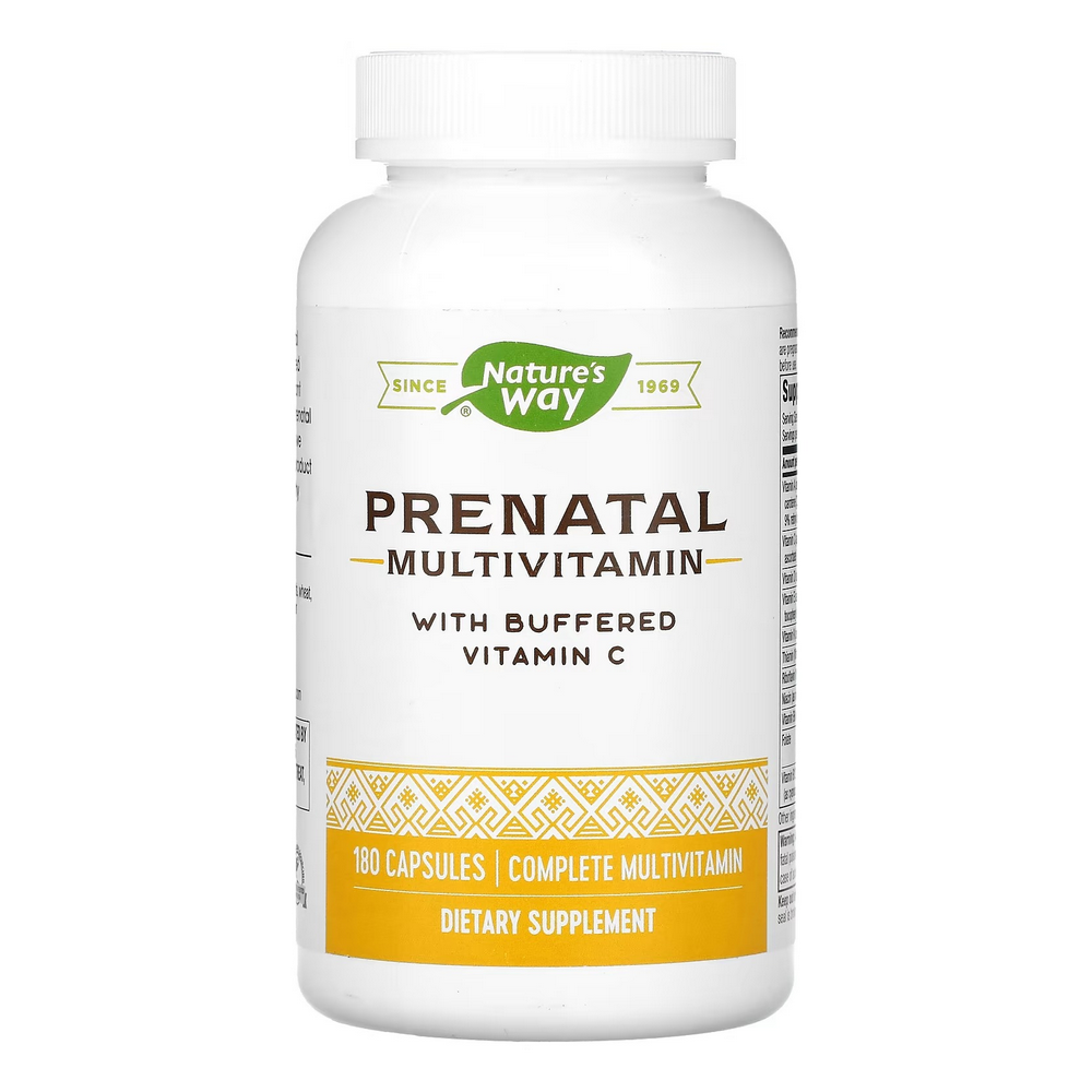 네이쳐스웨이 <b>프리네이탈 멀티비타민</b> 위드 버퍼드 비타민C 180캡슐