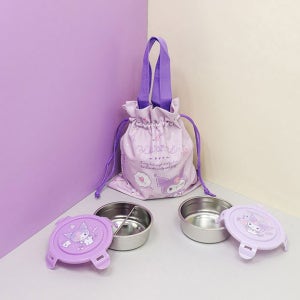 쿠로미 도시락 스텐 도시락통 산리오 어린이 유아 소풍