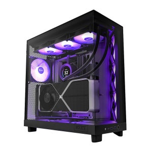 NZXT H6 FLOW RGB 블랙 미들타워케이스 PC케이스