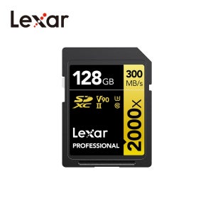렉사 Lexar SDHC SDXC 2000x UHS-II U3 V90 128GB SD메모리카드