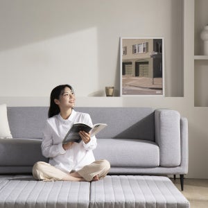 유온슬립 탄탄한 허리에 좋은 3단 접이식 매트리스 토퍼 바닥 침대 수면매트 MS 12cm