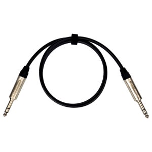 카나레 L-2T2S 55TRS to 55TRS 검정 스테레오 밸런스케이블 1m, 1개