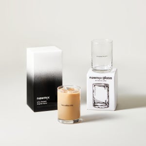 [선물세트] 뉴믹스커피 아이스믹스투게더 세트 (믹스커피 1박스 + 유리컵 2개)