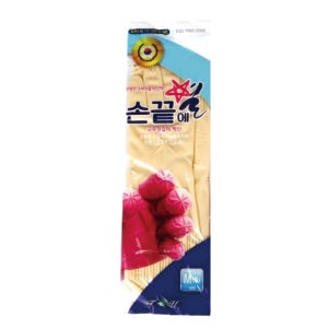 손끝에 별 고무장갑 M(중형), 1개
