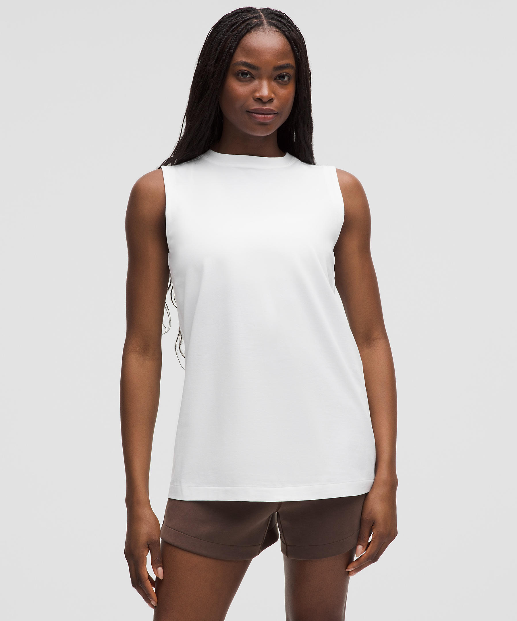 룰루레몬 올 유어스 오가닉 코튼 탱크 탑 All Yours Organic Cotton Tank Top White