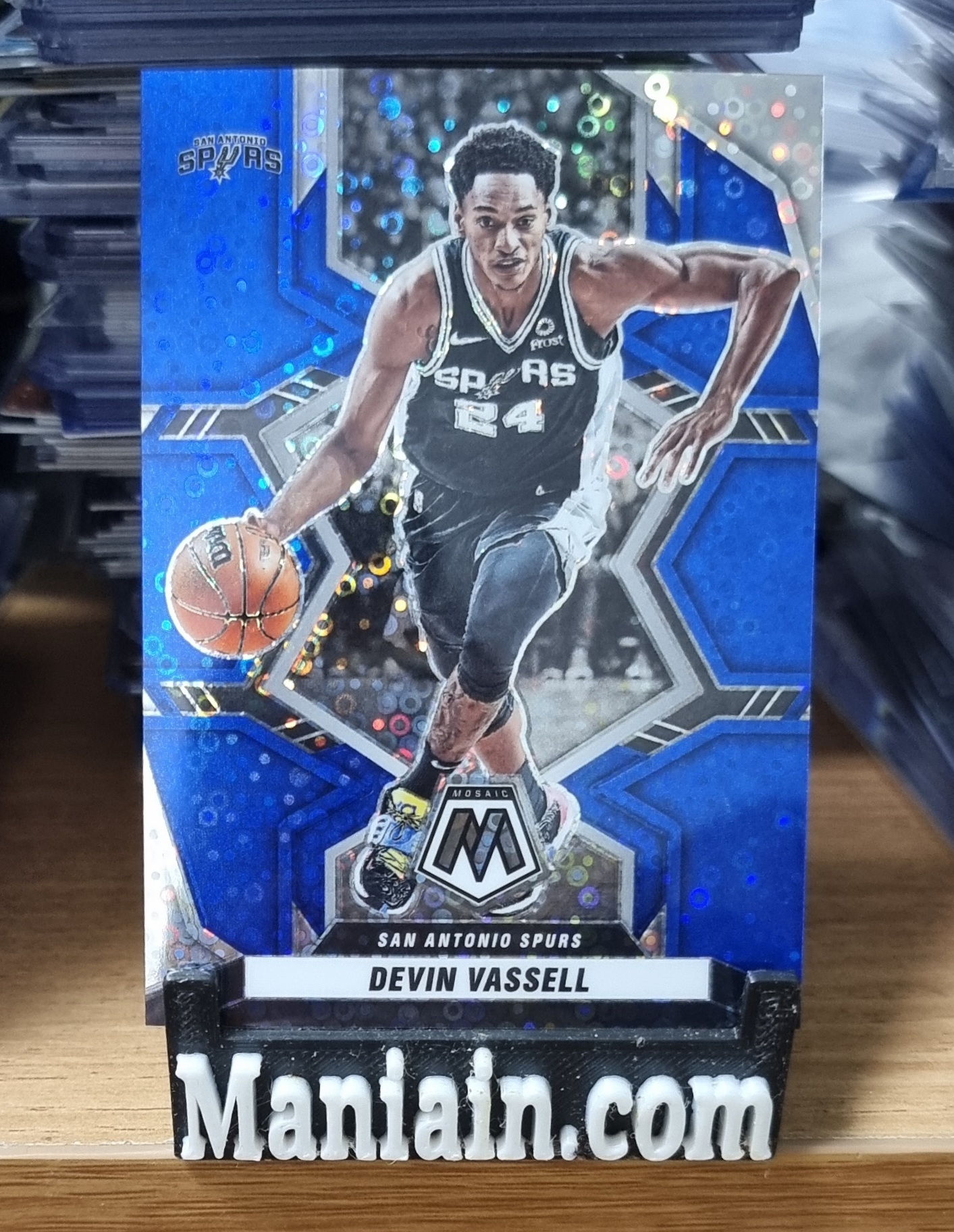 85한정판 데빈 바셀 2021-22 Panini Mosaic Blue Mosaic Prizm Devin Vassell No-36 NBA카드