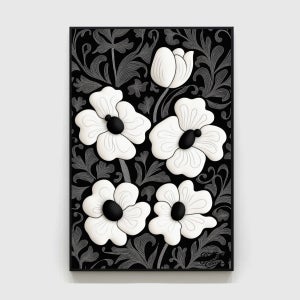 검은 정원의 백화 (White Blossoms in a Black Garden)