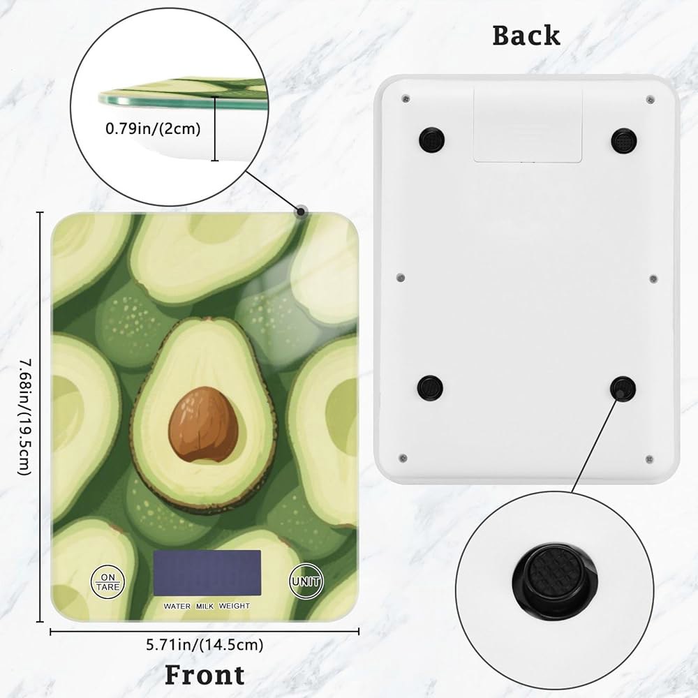 카툰 프레시 프루트 <b>다이어트</b> 베이킹 휴대용 5KG 5G 11파운드 <b>아보</b> 18 음식