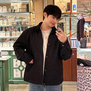 카라배색데님라이크워크점퍼 MZJP6150
