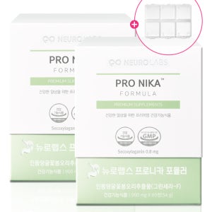 뉴로랩스 프로니카 120정 위에좋은 위 건강기능식품 그린세라-F 영양제 약 케이스 제공