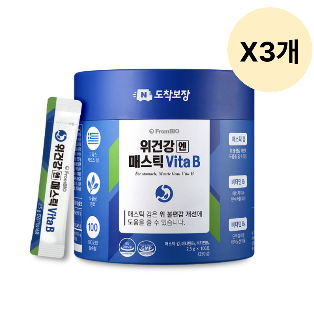 프롬바이오 분말 영양제 건강엔 매스틱 100포 X3개